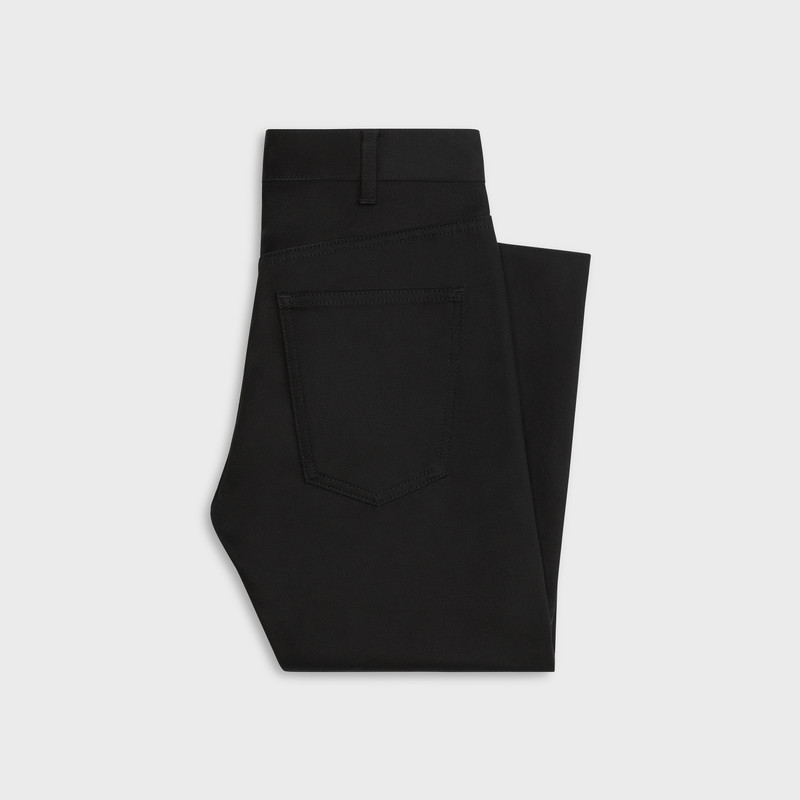 CELINE DYLAN FLARED JEANS IN PURE BLACK DENIM outlook