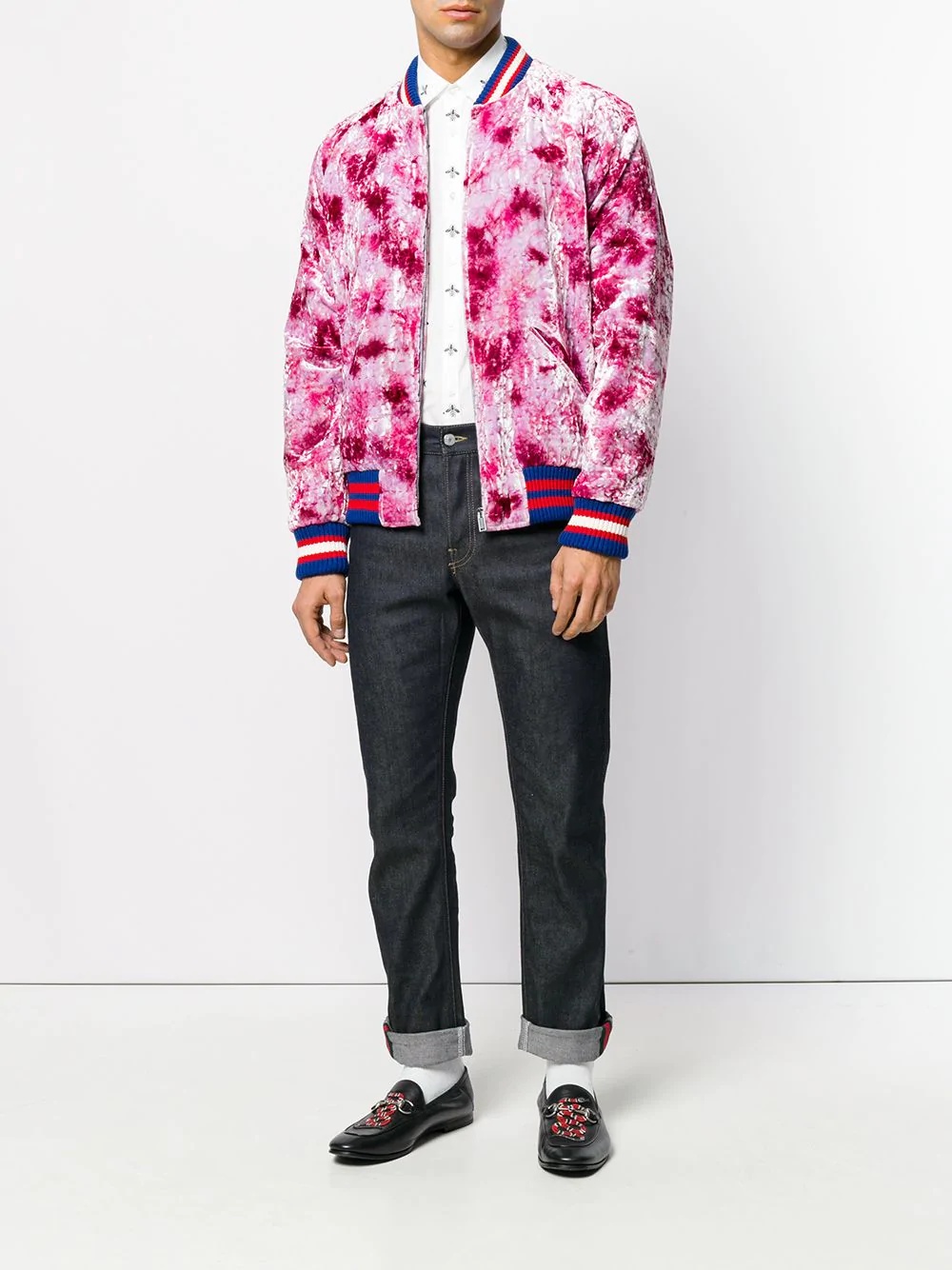 dragon Appliquéd Bomber Jacket - 2