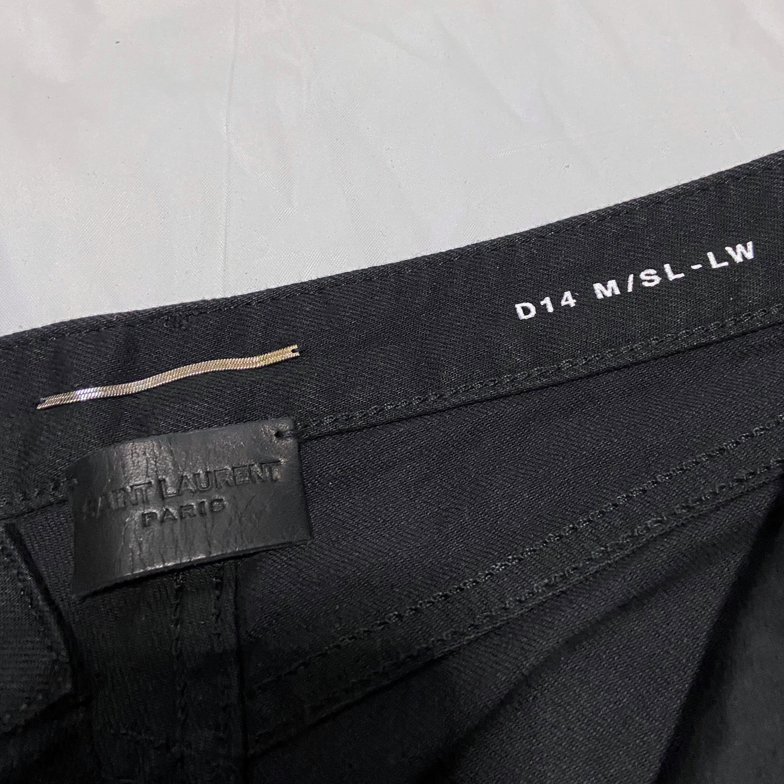 BWNT Saint Laurent D14 Hedi Black Jeans 29 - 7