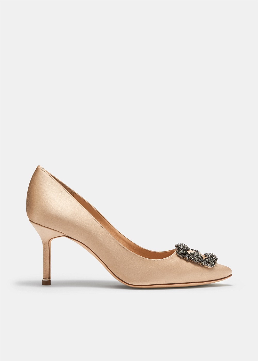 Hangisi 90 Satin Nude Pumps - 1