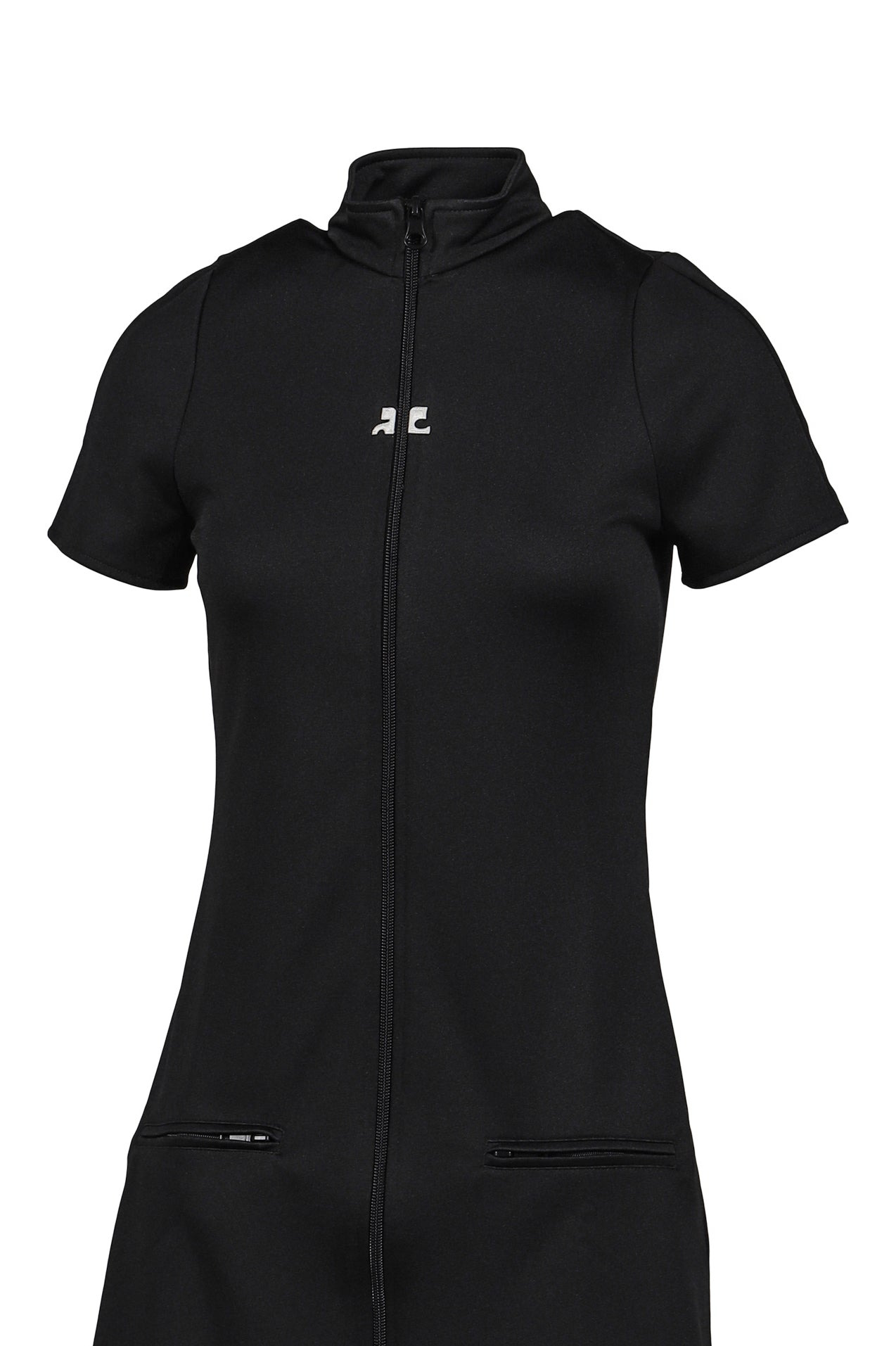 INTERLOCK TRACKSUIT MINI DRESS / BLK - 4