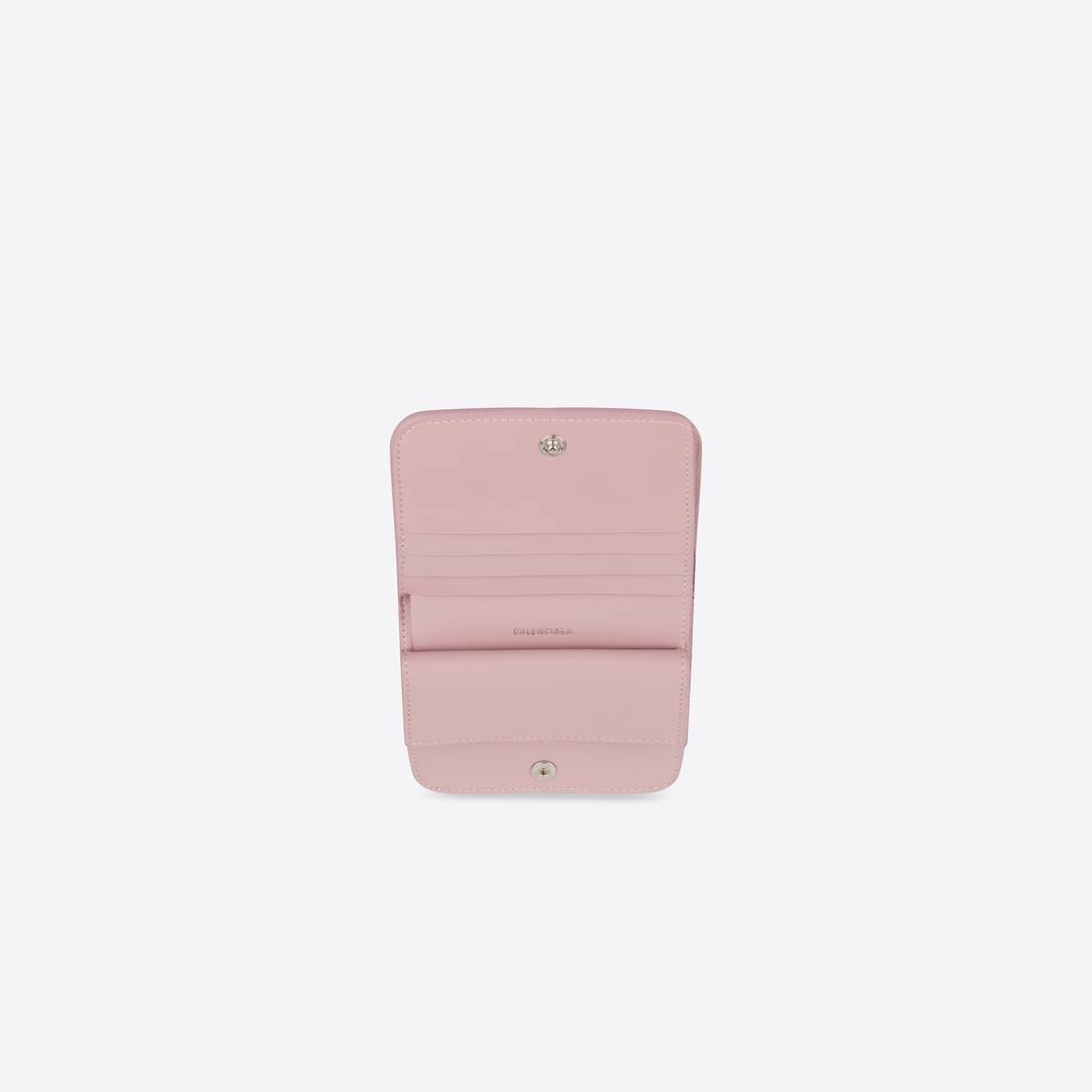 Women's Cash Flap Coin And Card Holder in Pink - 2