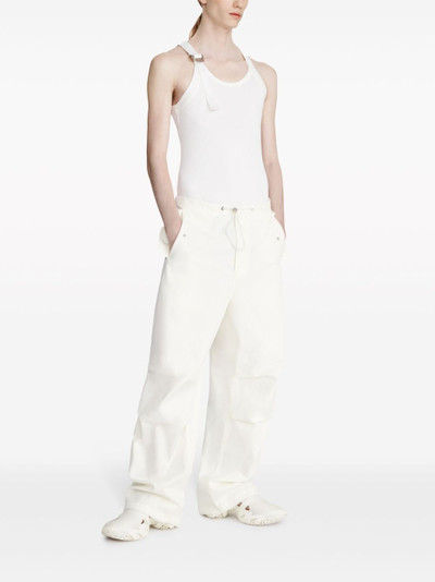Dion Lee buckle-detail fine-ribbed tank top outlook