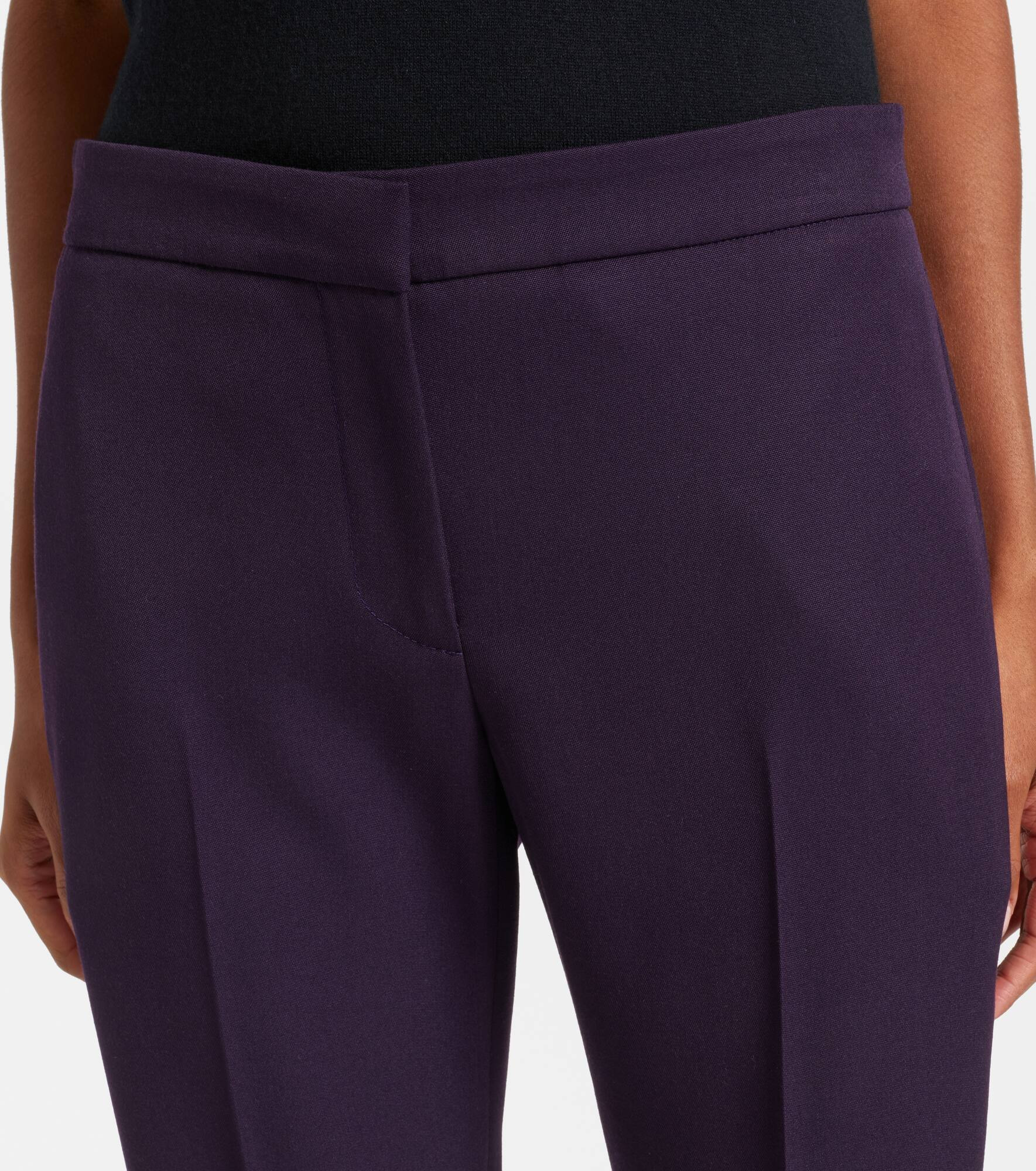 Wool slim pants - 4