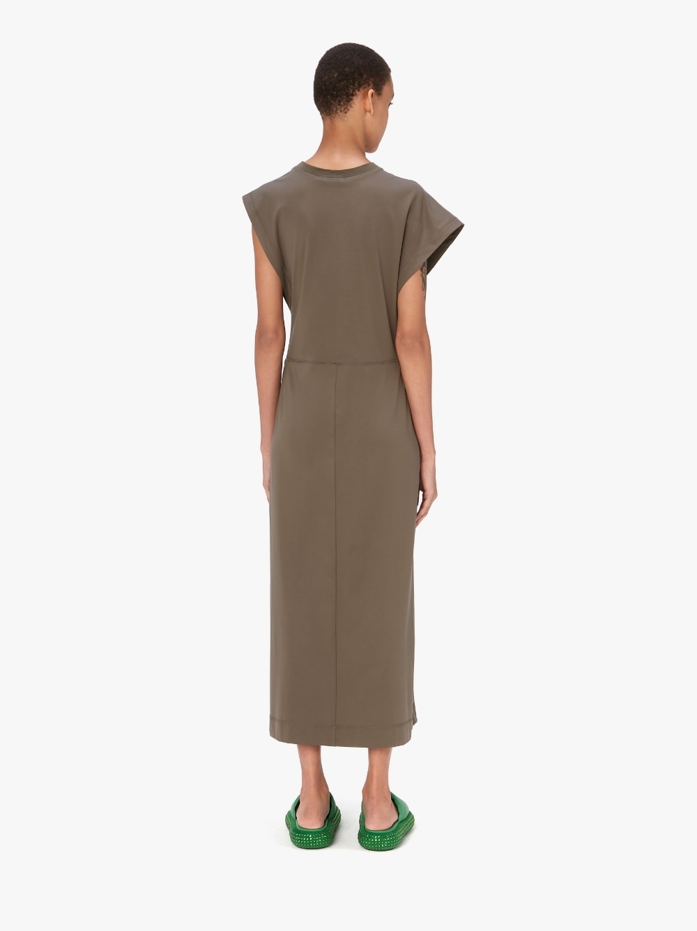 CAP SLEEVE SLIT DRESS - 3