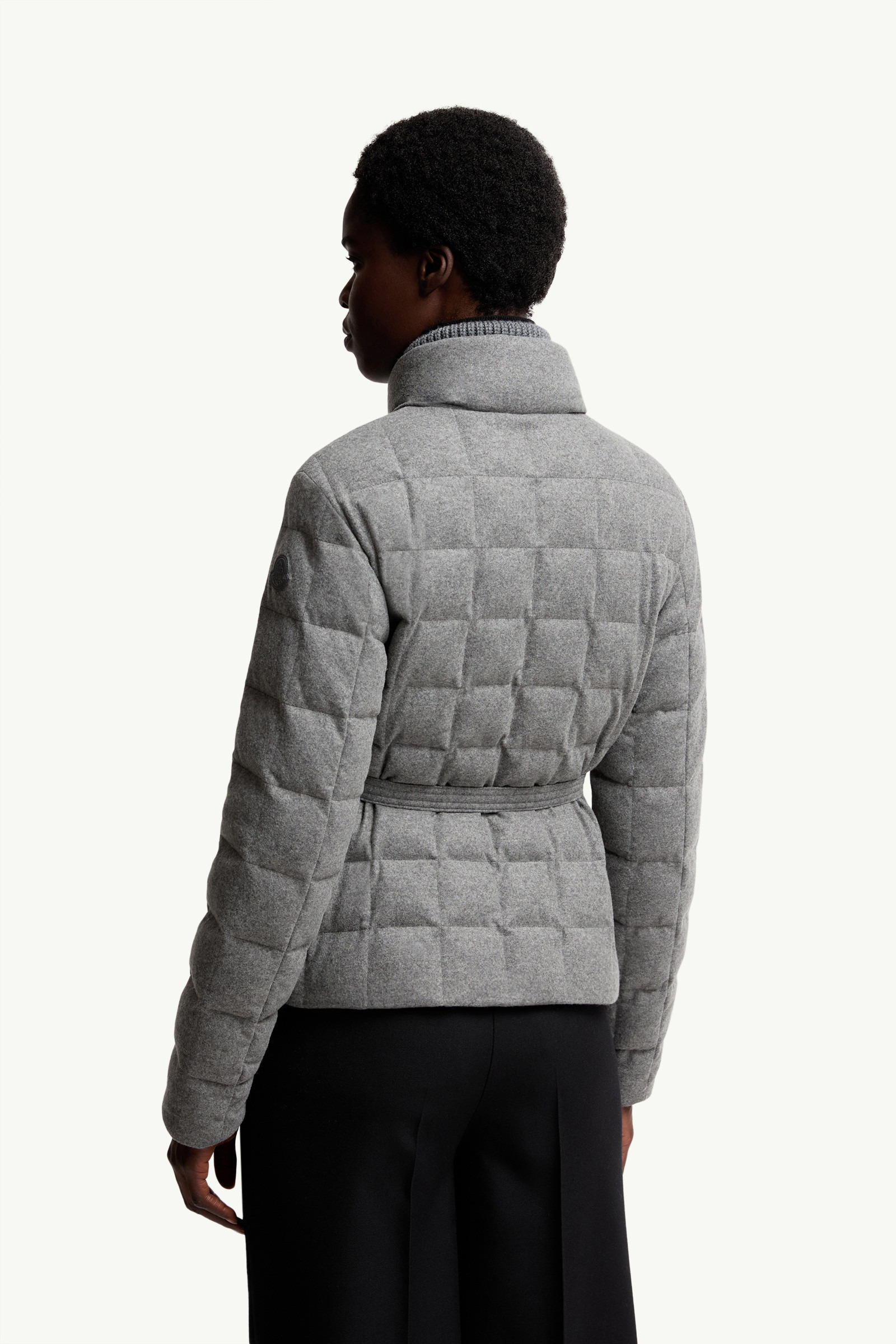 Bussettes Wool Blend Belted Short Down Jacket - 5