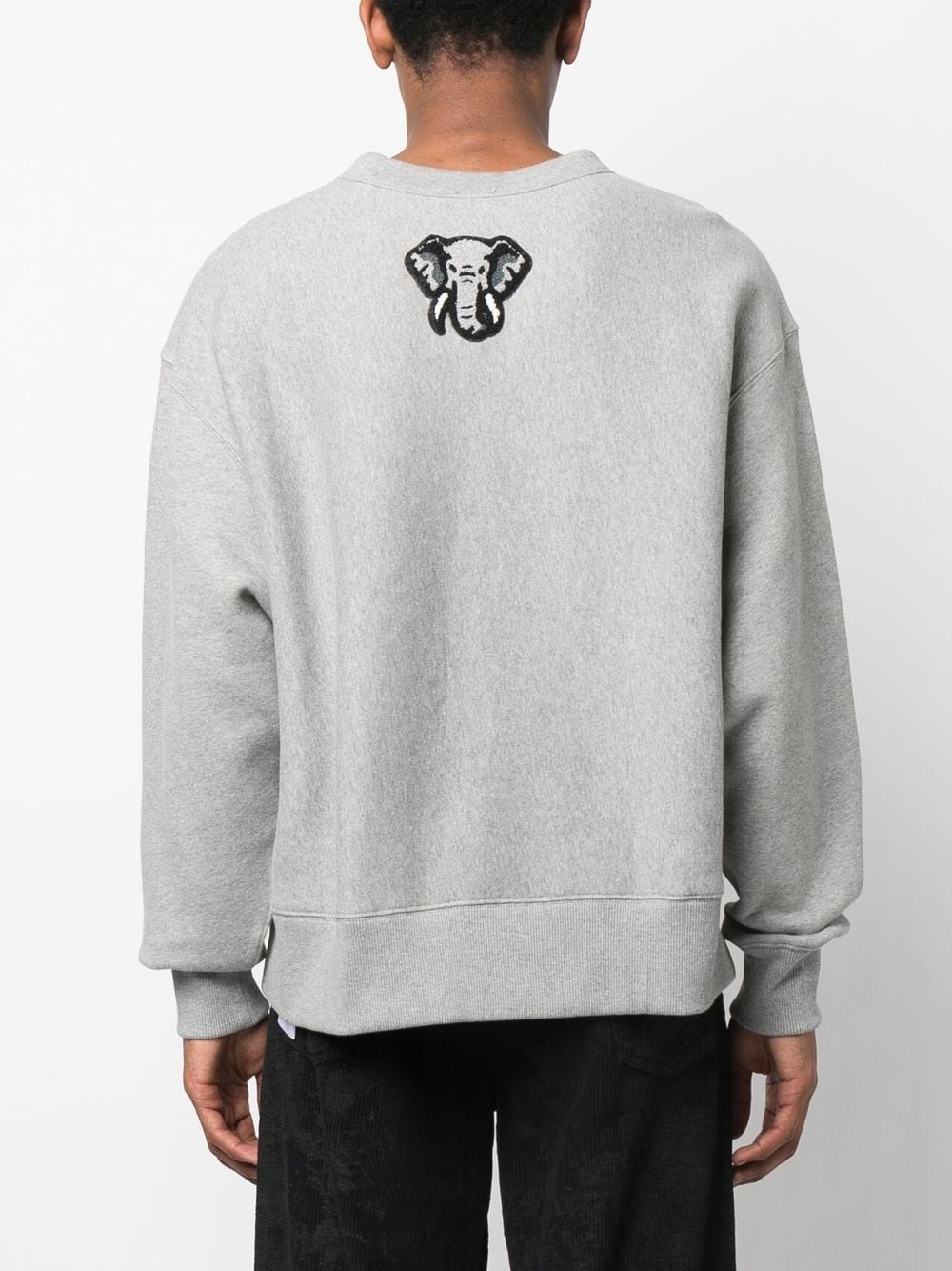 logo-patch detail sweatshirt - 4