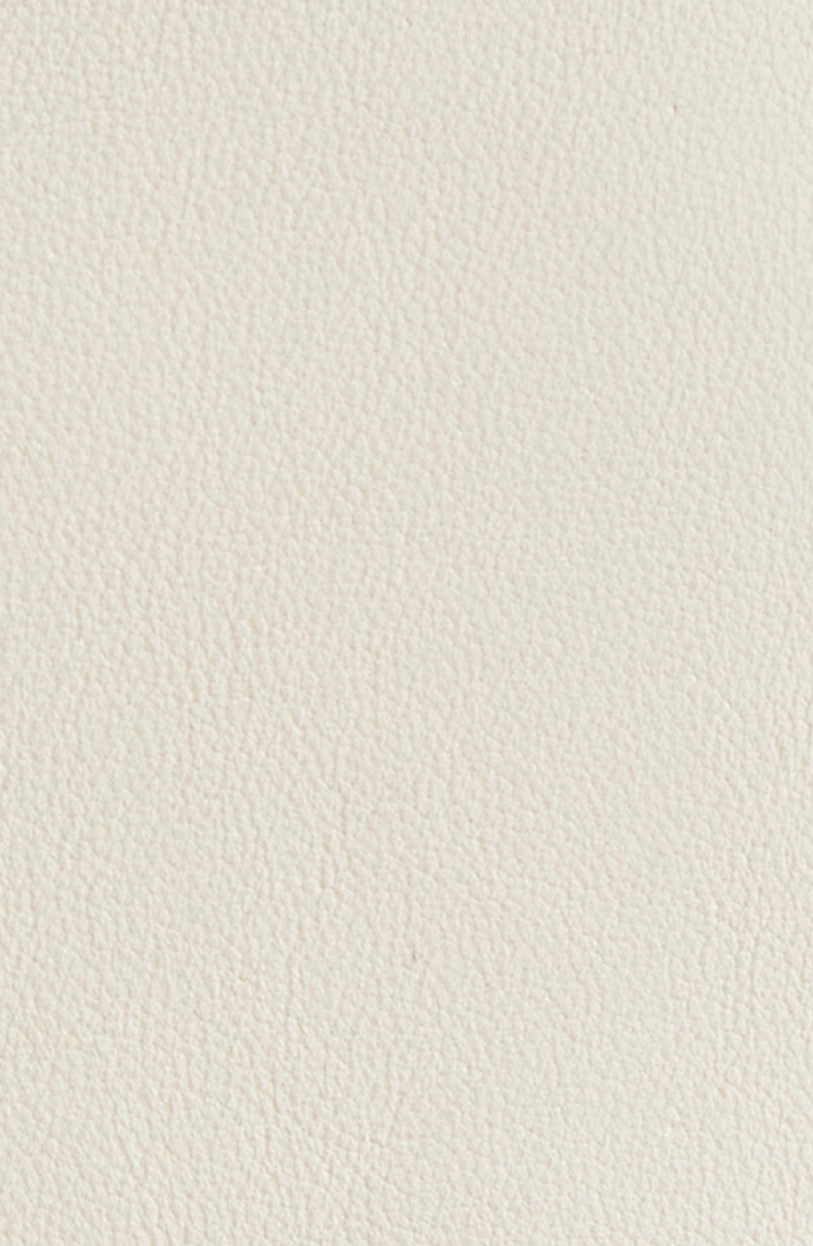 Bottega Veneta Double Breasted Leather Trench Coat in Pale Meringue at Nordstrom - 5