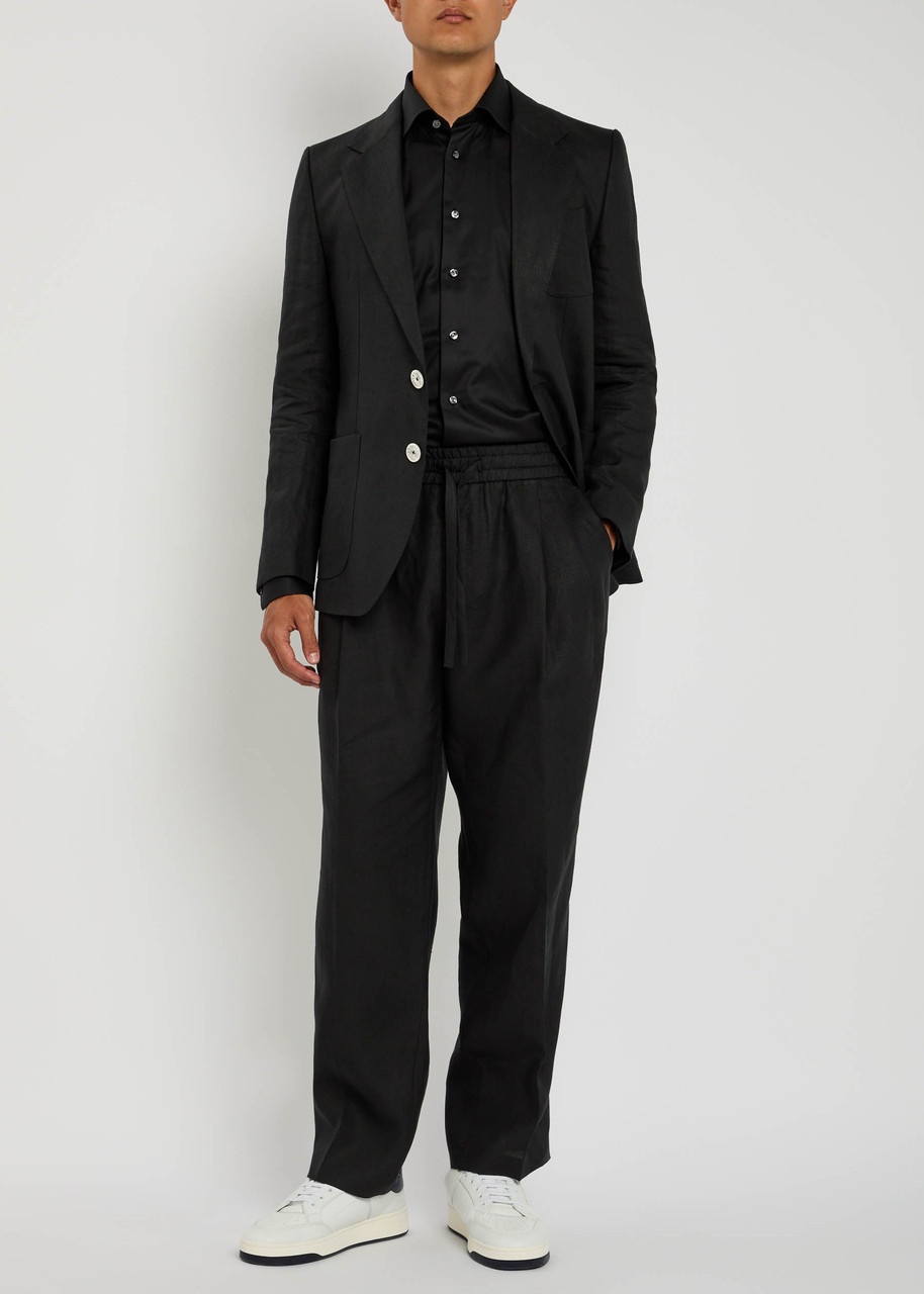 Dolce & Gabbana Drawstring Linen Trousers - 4