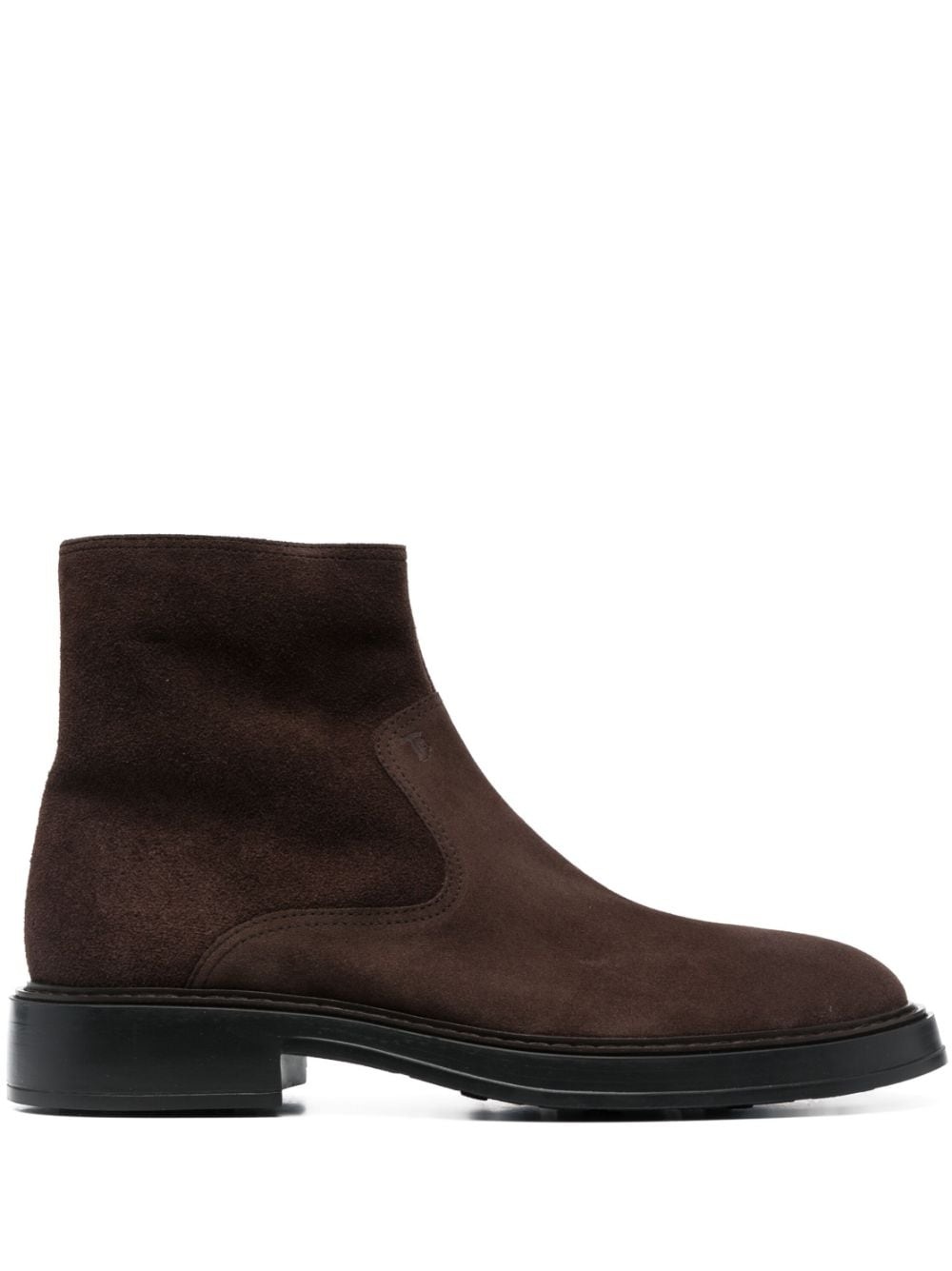 almond-toe suede ankle boots - 1