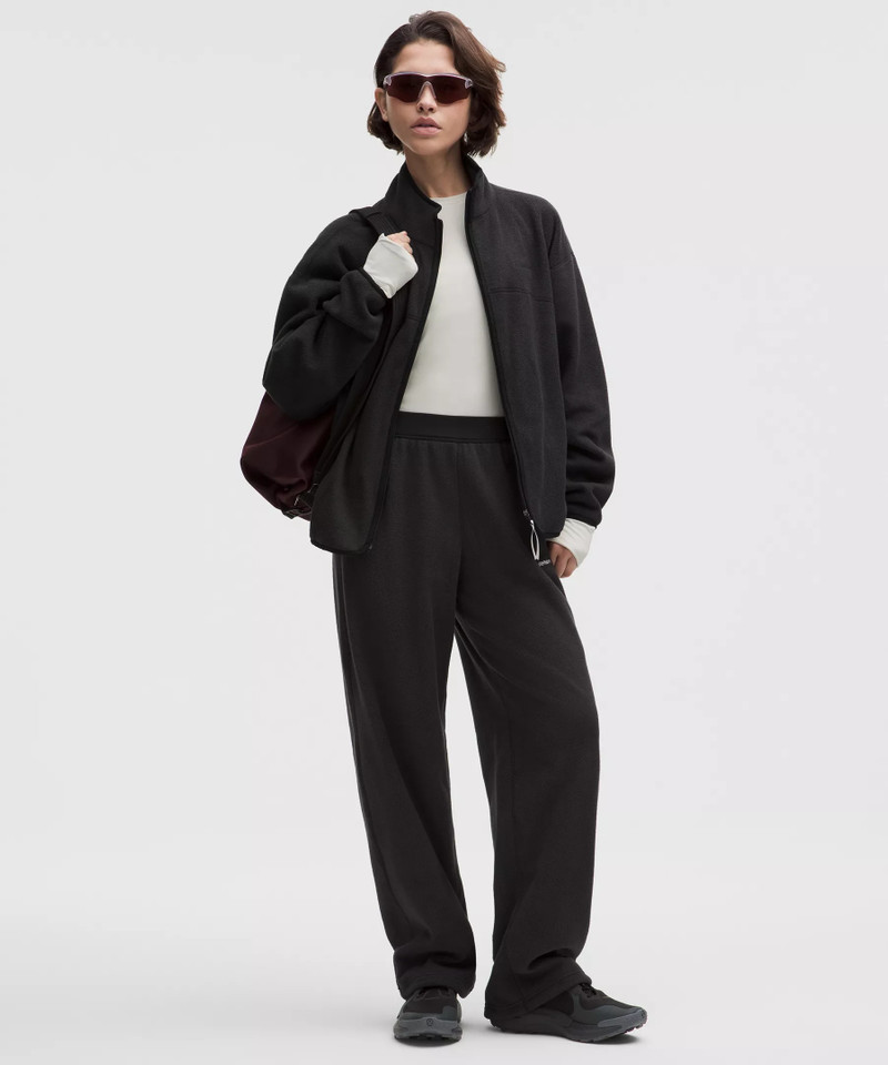 Tumbled Fleece Mid-Rise Relaxed-Fit Hiking Pant 1