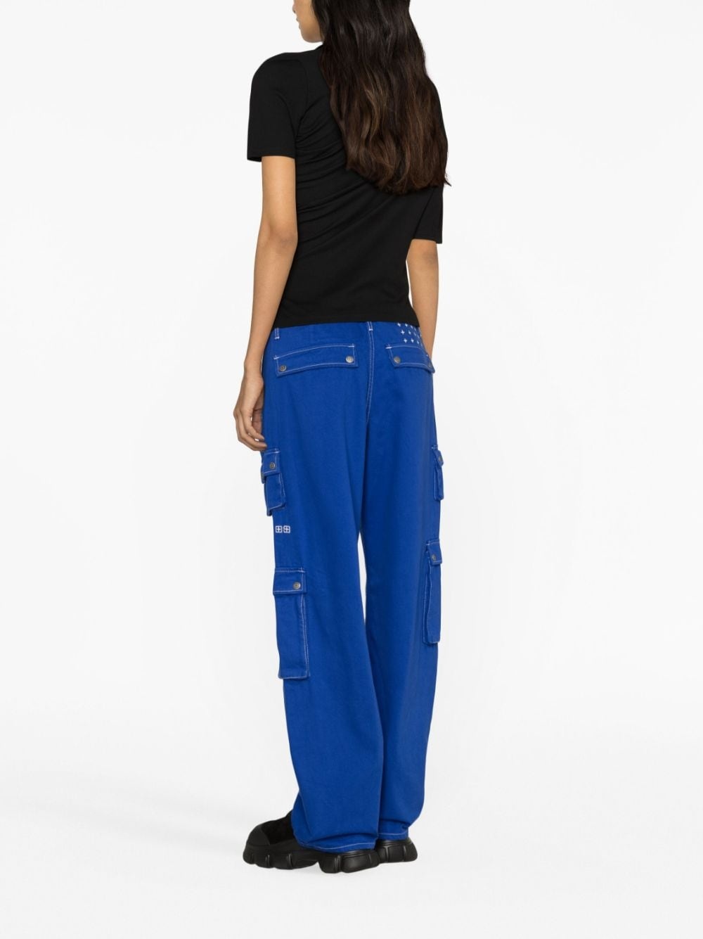 Drill cotton cargo trousers - 3