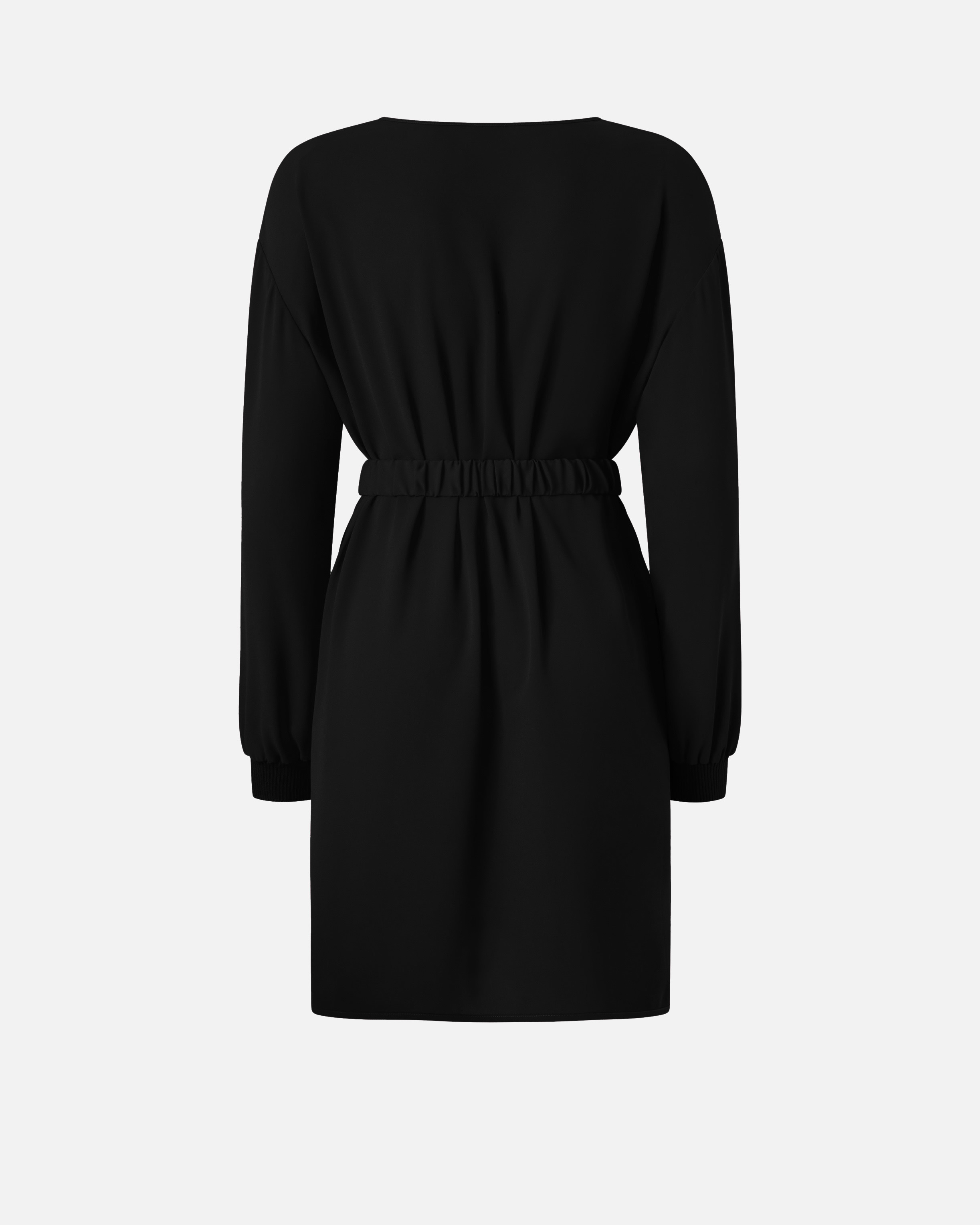 SHORT TECHNICAL CREPE DRESS - 2