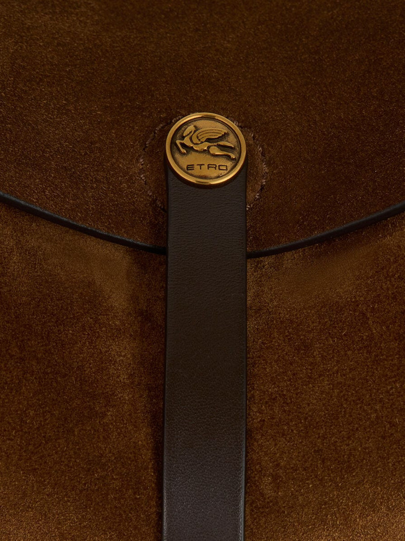 MEDIUM SUEDE PONY BAG WITH EMBROIDERY 6