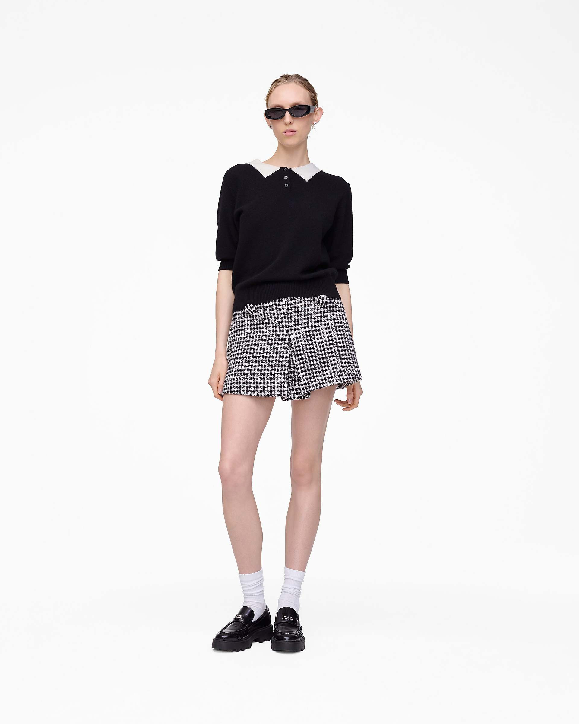 GINGHAM TWEED MINI SKIRT - 3
