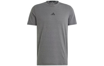 adidas adidas Designed for Training Workout Tee 'Grey' IS3809 outlook