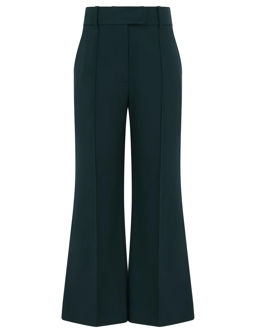 CLASH WOOL CROPPED FLARE PANT - 1