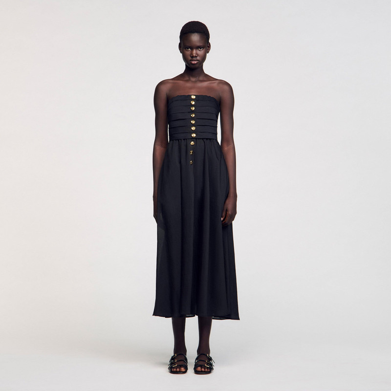 Sandro MAXI BUSTIER DRESS outlook