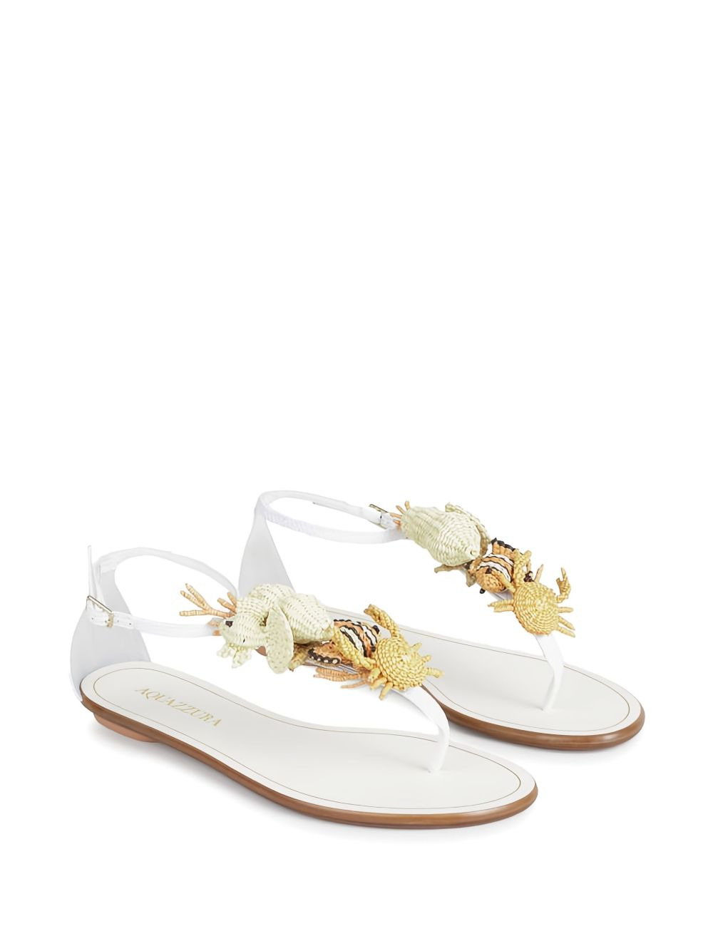 raffia sea-creature sandals - 2