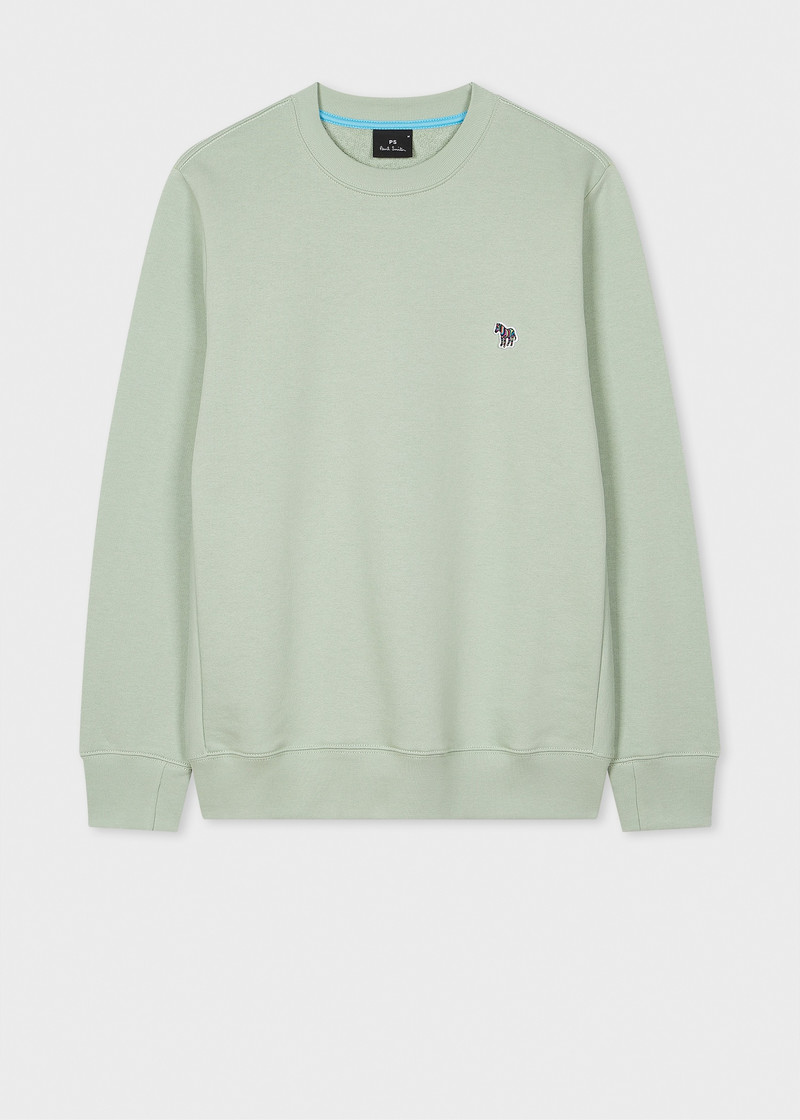 Sage Green Zebra Logo Sweatshirt 1