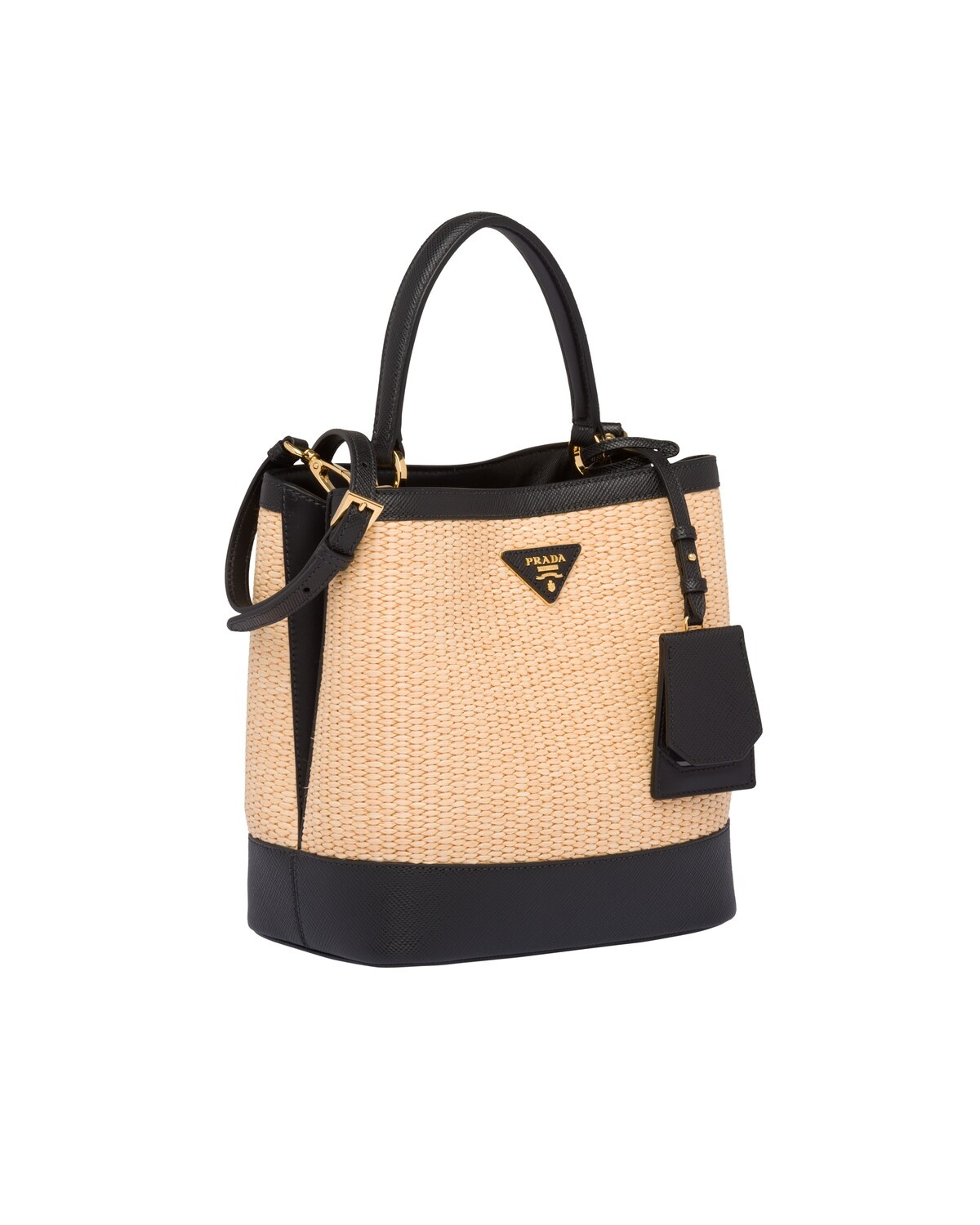 Prada Panier medium straw bag - 3