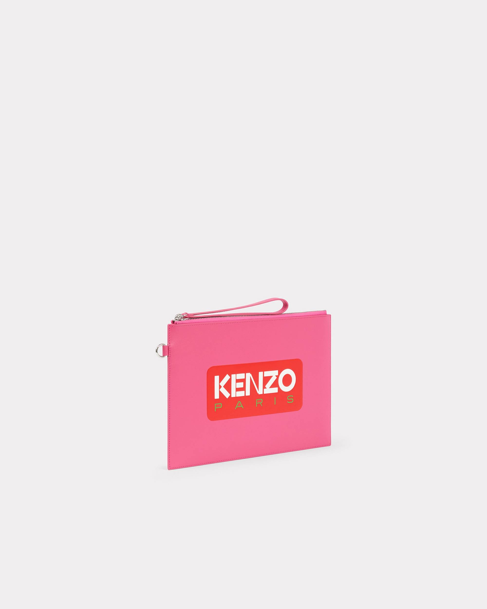 KENZO Paris large leather clutch - 1