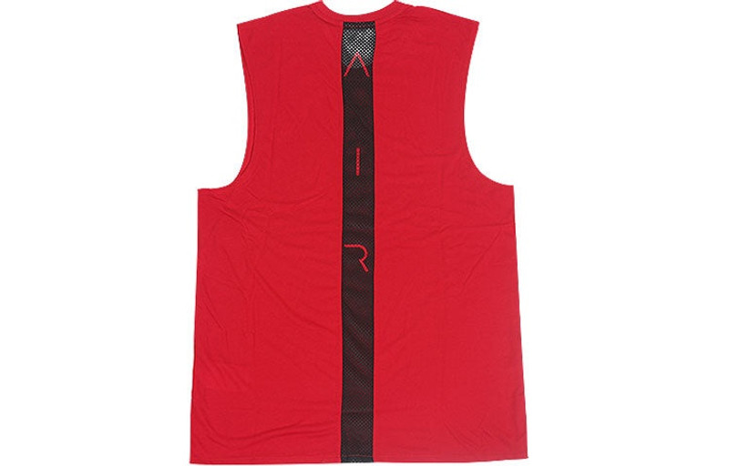 Jordan Air Jordan Quick Dry Basketball Training Sports Vest Red CU1025-687 outlook