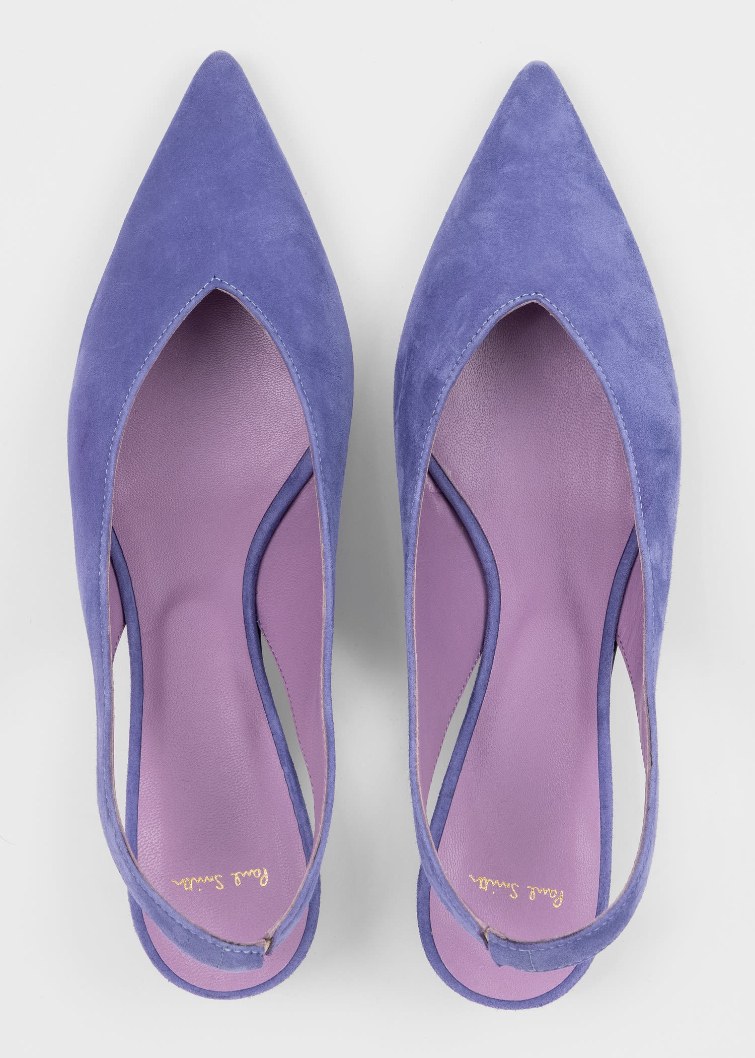 Suede 'Enid' Slingback Heels - 5
