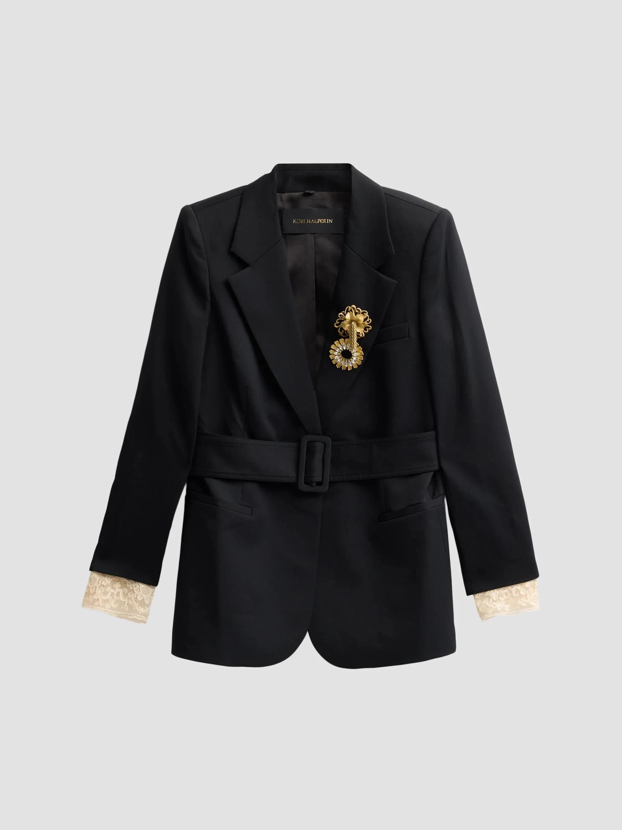 Women's Jillian Wool-Blend Jacket - Black - 1