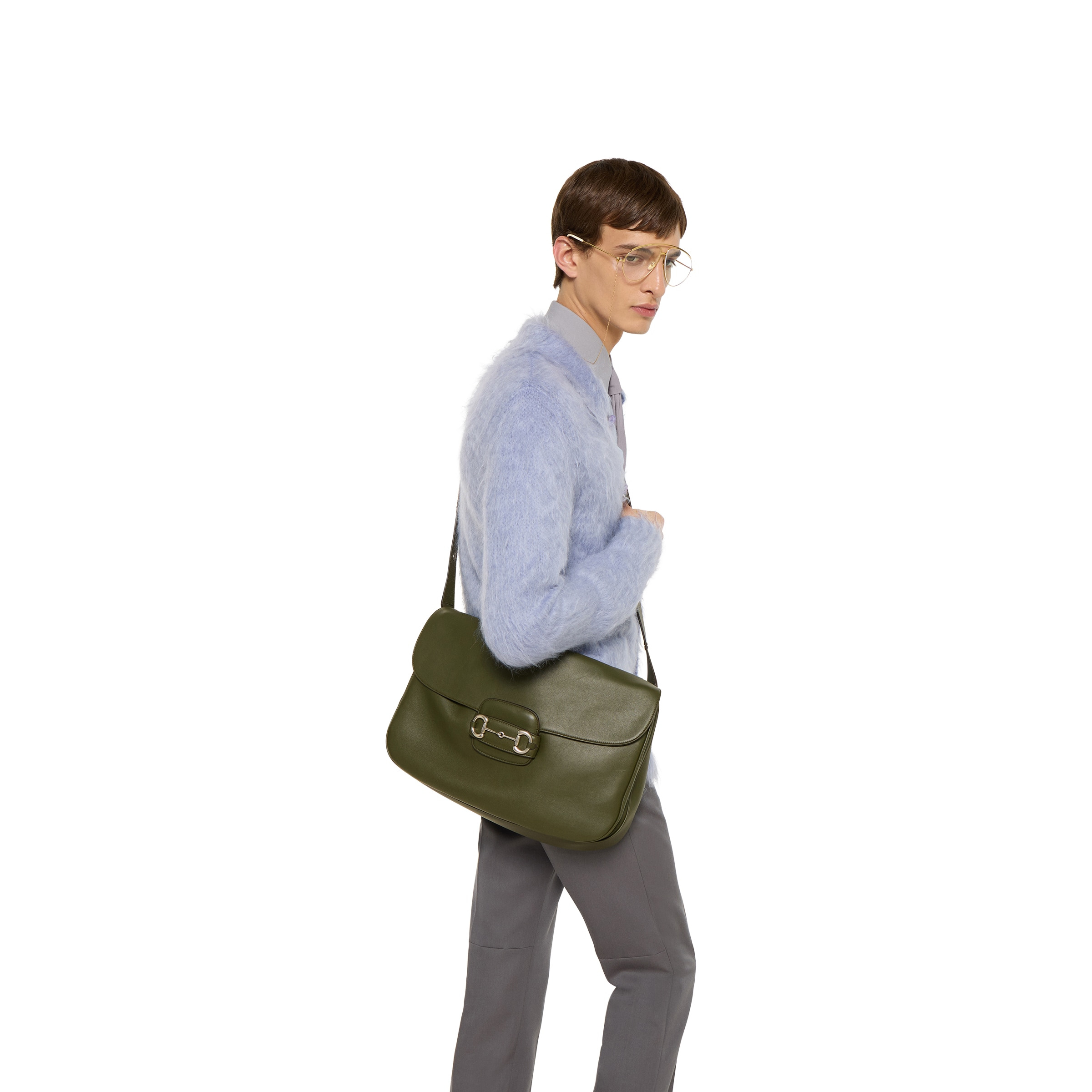 Gucci Horsebit 1955 Aura large crossbody bag - 3
