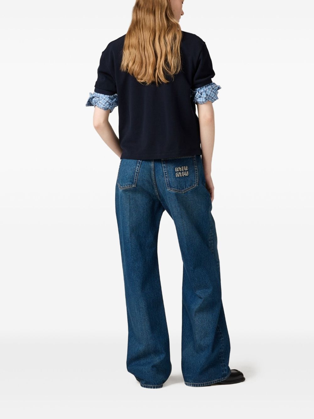 logo-appliqué jeans - 3