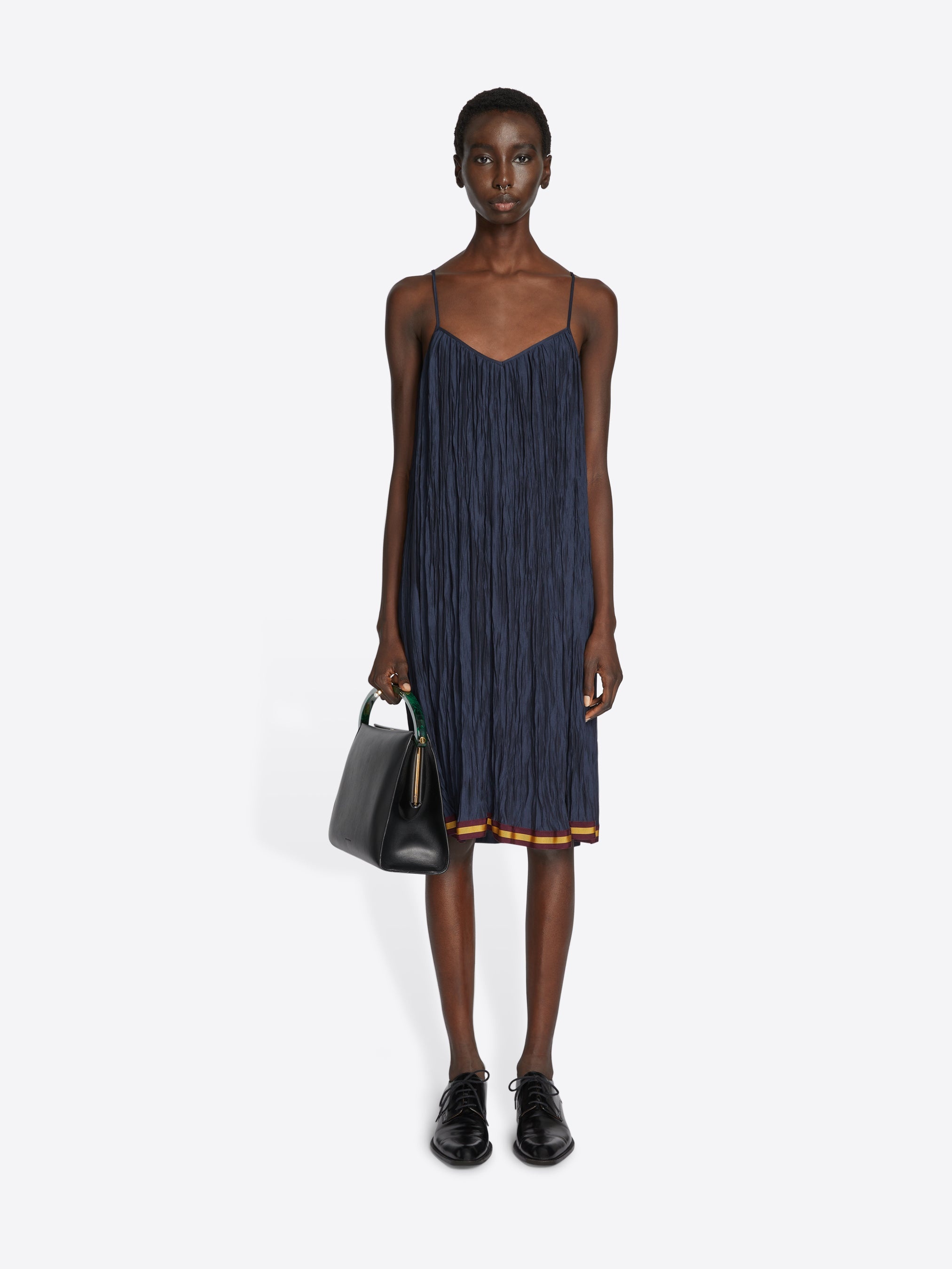 PLEATED SLIP DRESS - 2