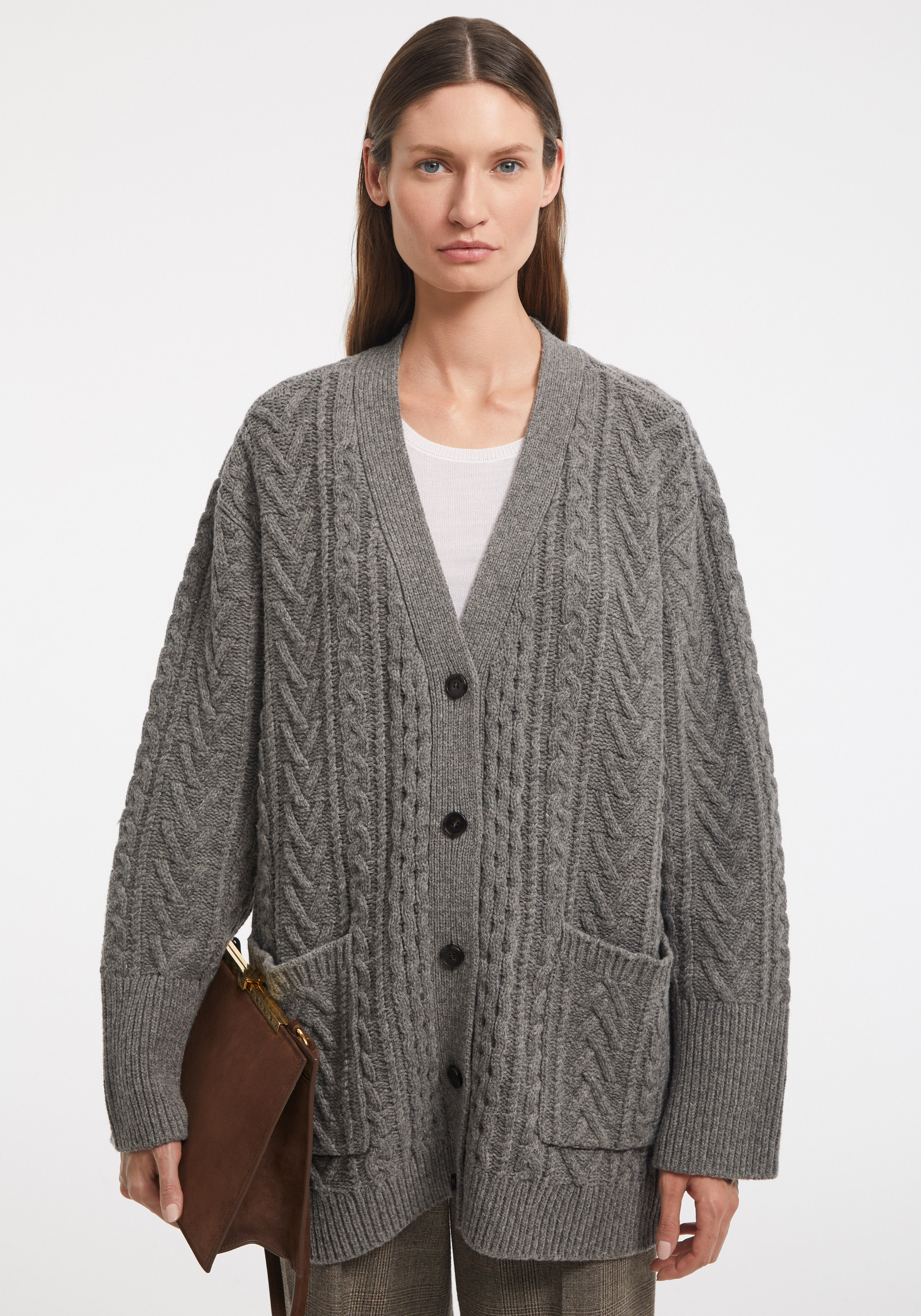 SIERRA
Cable-knit merino cardigan - 3