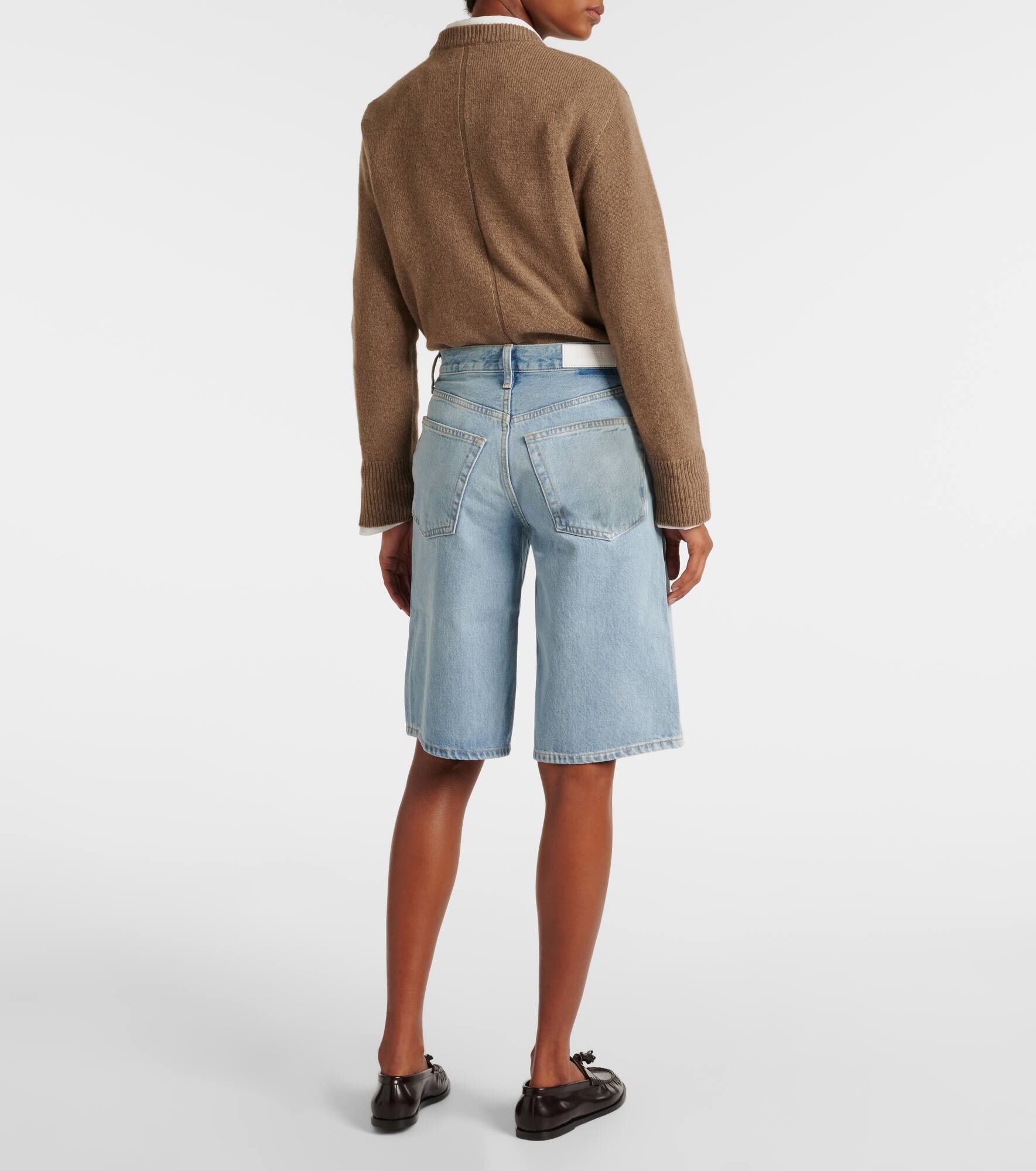 Skater denim Bermuda shorts - 3