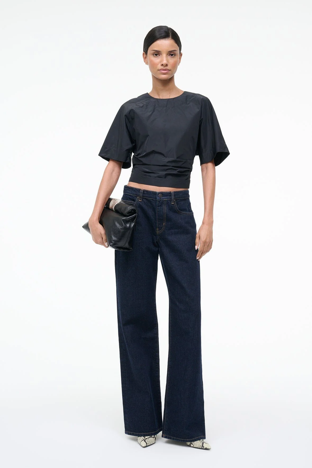 STAUD MICHELINA TOP BLACK - 1