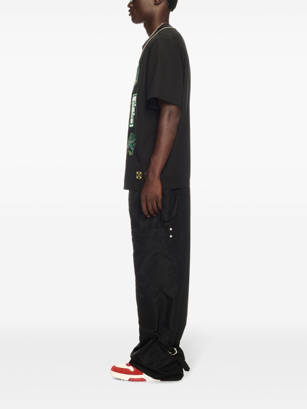 Arrows-motif carpenter trousers - 3