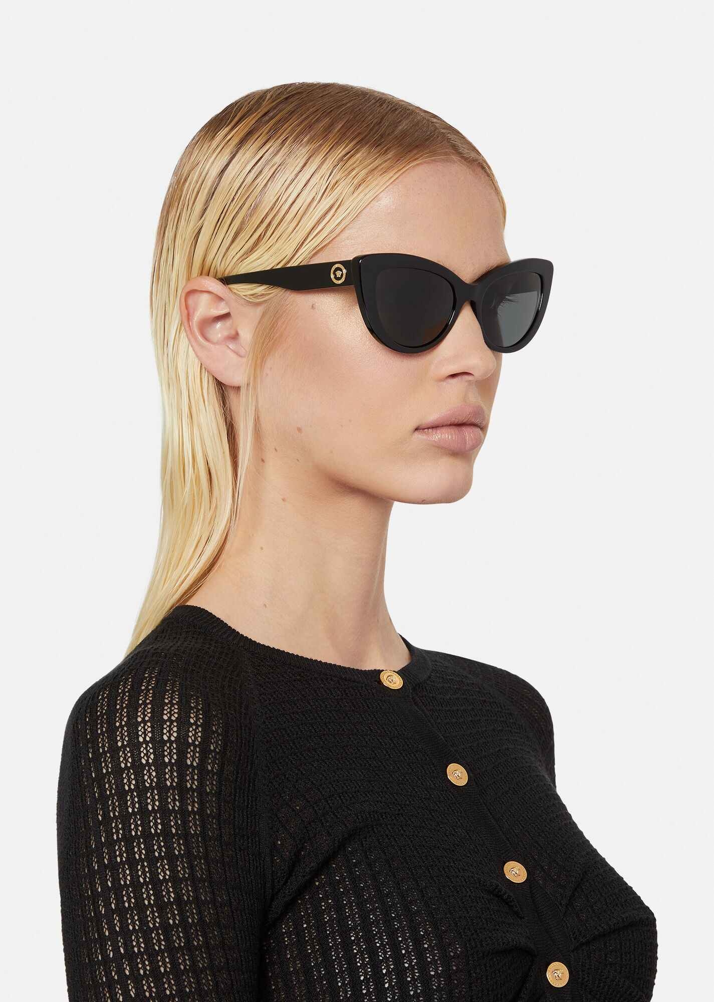 Medusa Icon Cat-Eye Sunglasses - 2