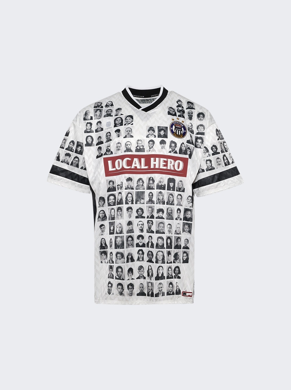 Printed Football Top White - 1