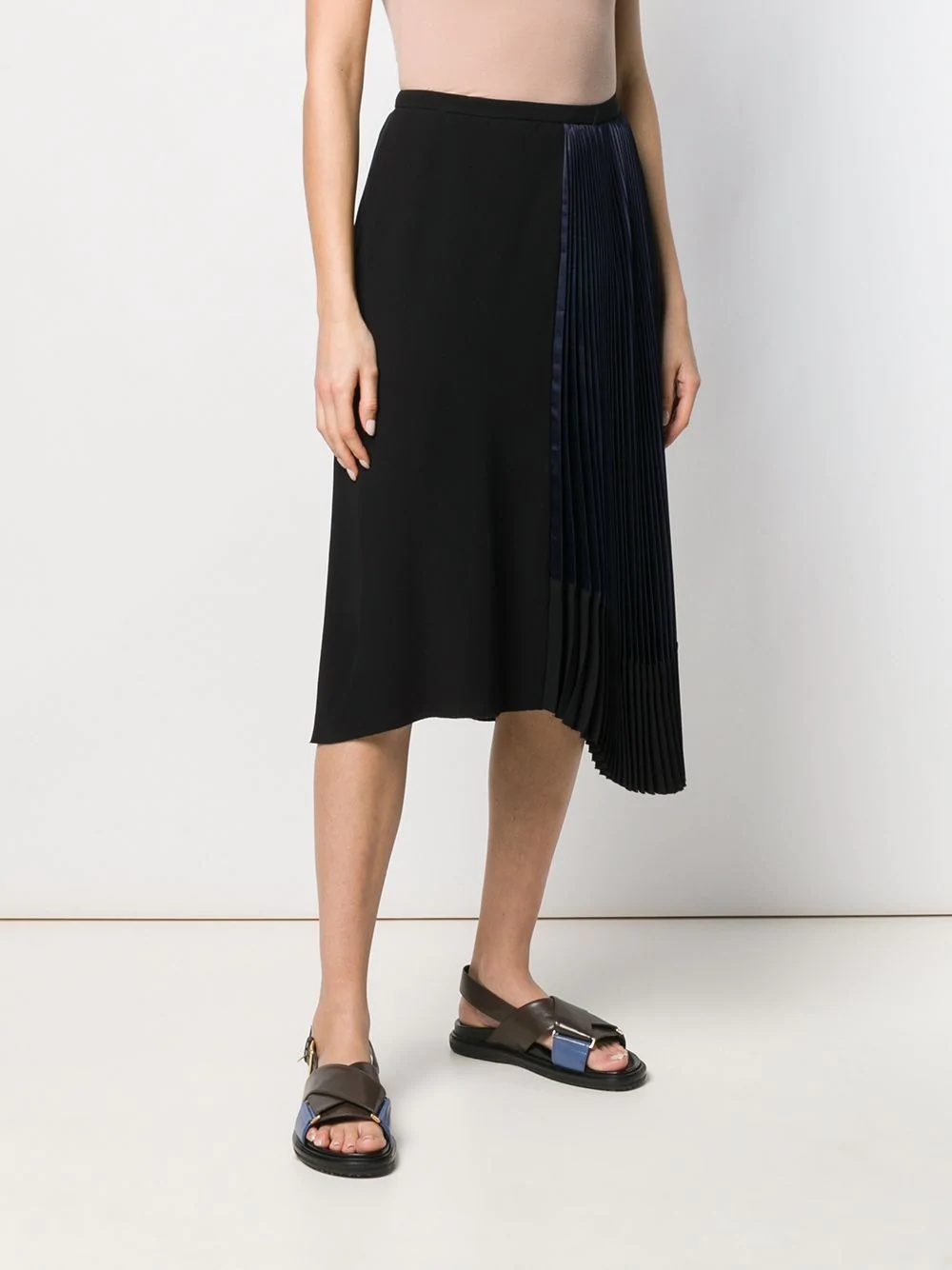 pleated draped skirt - 3