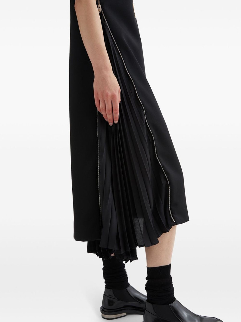 draped-detail 미디 드레스 4