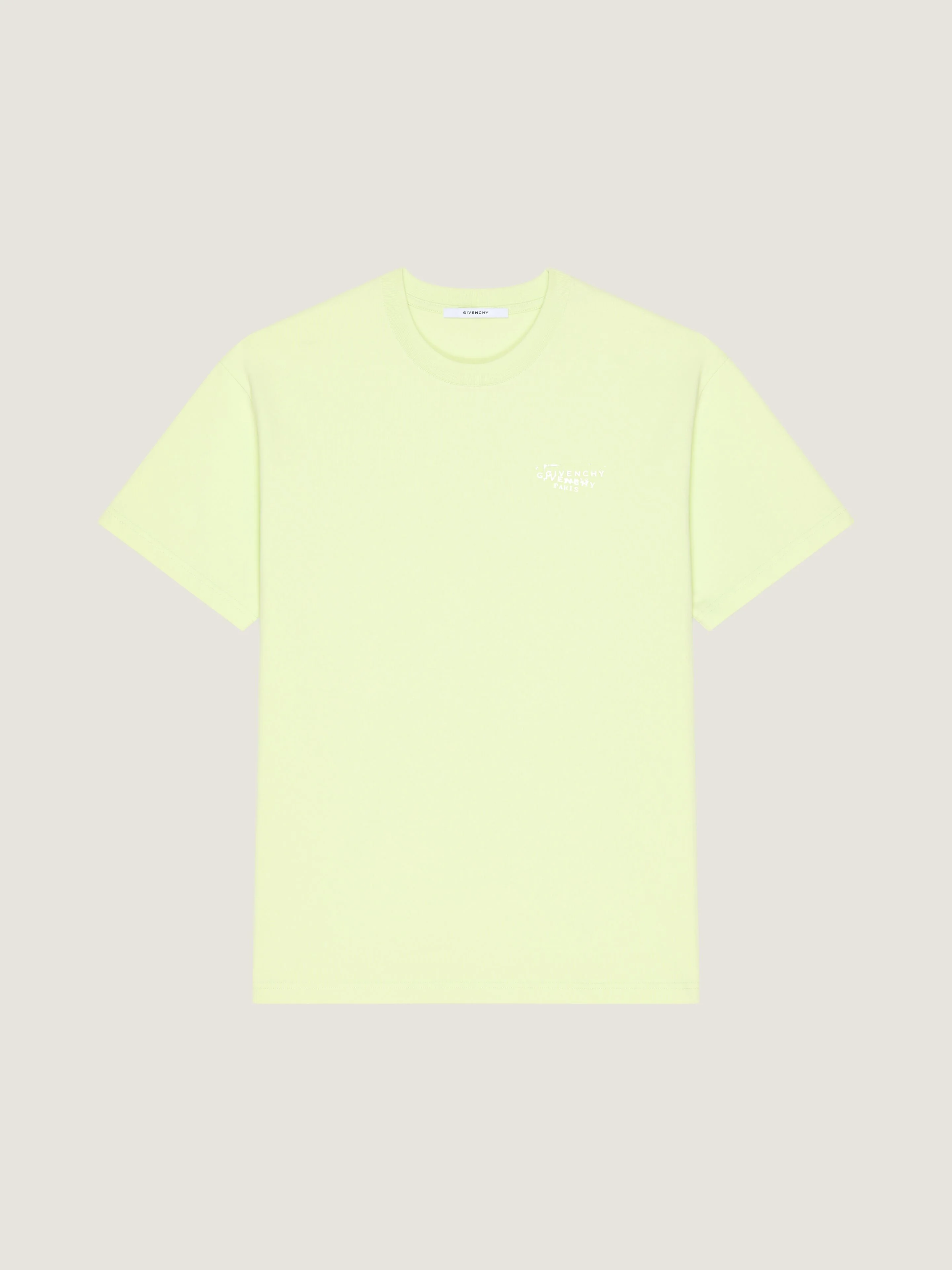 T-SHIRT IN COTTON WITH GIVENCHY STAMP PRINT - 1