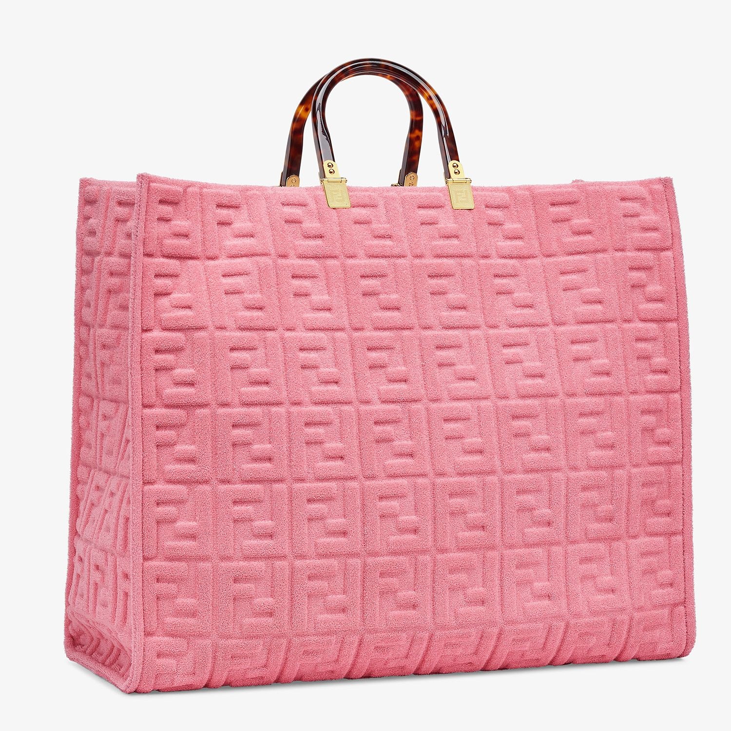 Pink terrycloth shopper - 3