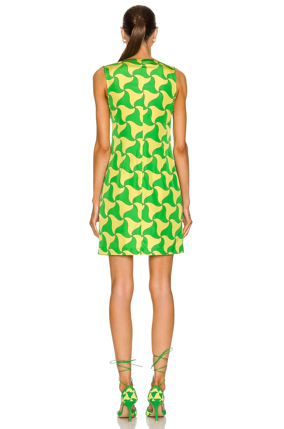 ワンピース BOTTEGA VENETA Bottle Green Polyester Blend Mini Dress bottega-veneta-green-knit-tank