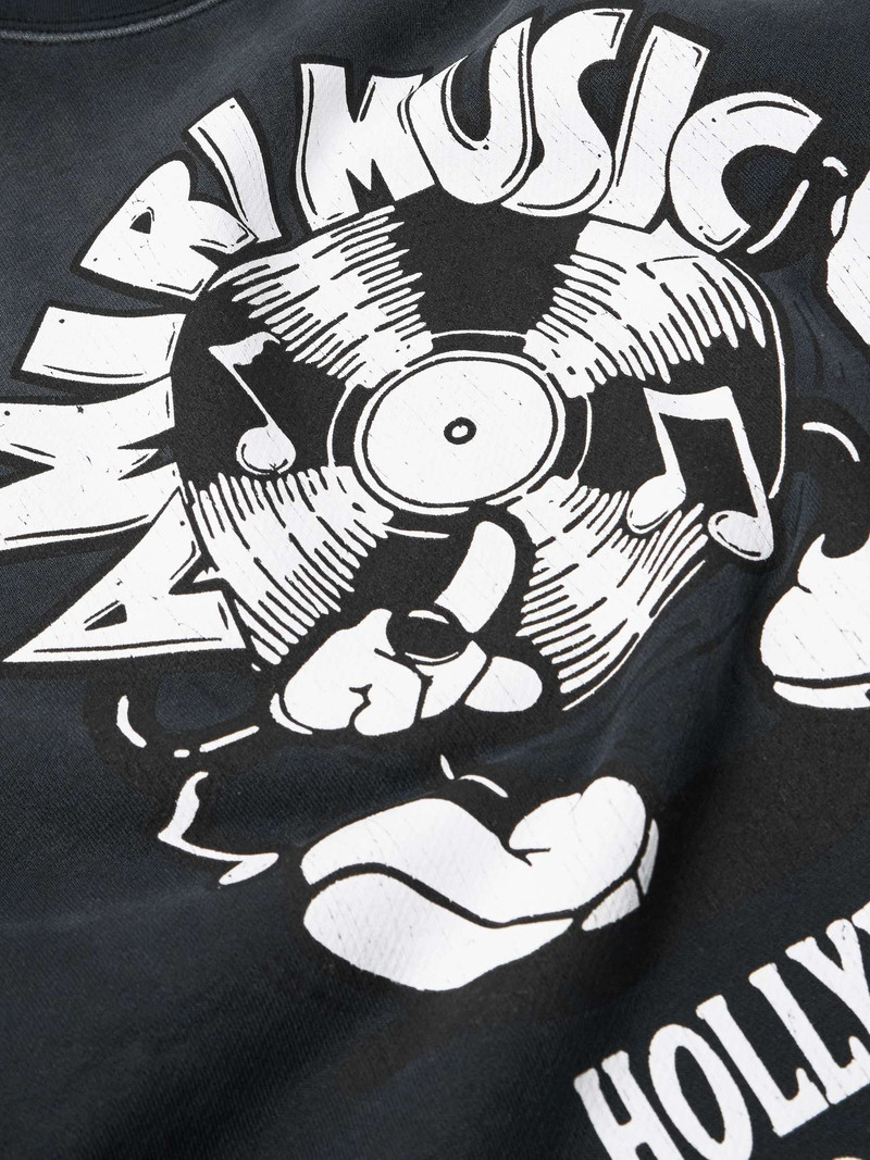 Music Record Logo-Print Cotton-Jersey Sweatshirt 4