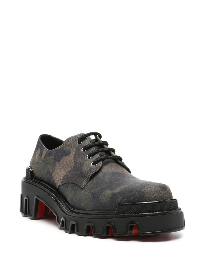 Christian Louboutin leather lace-up boots outlook