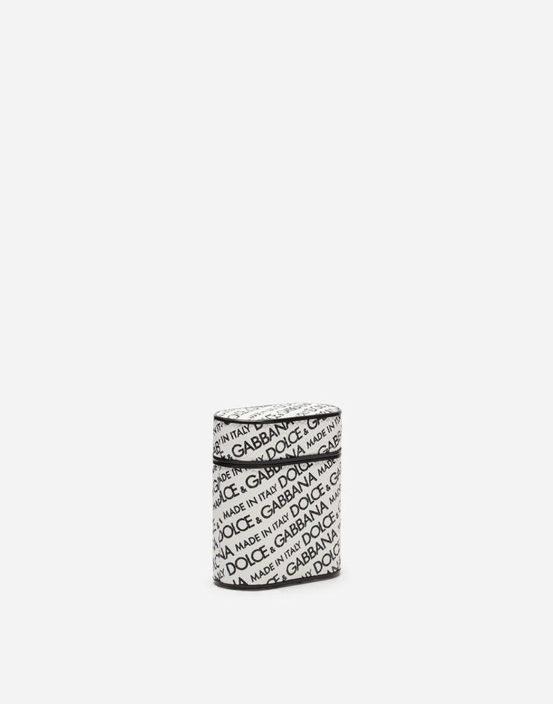 Dolce & Gabbana Airpods cover in printed dauphine calfskin outlook
