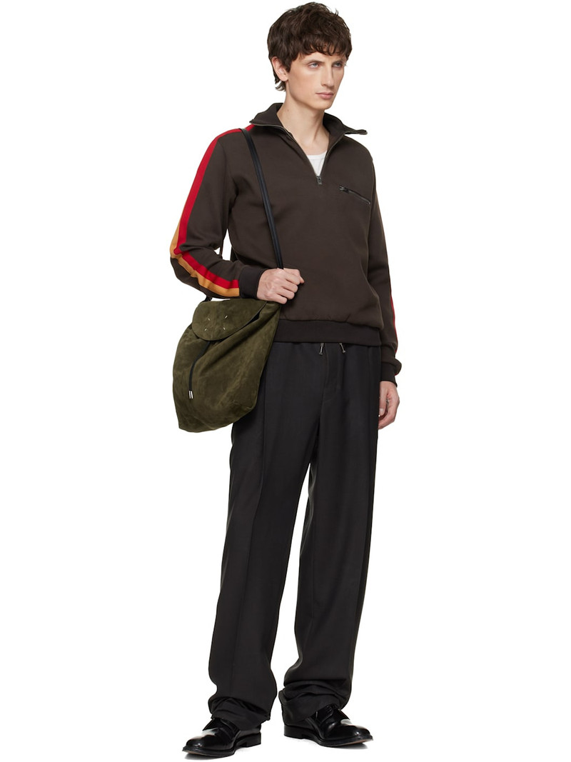 Maison Margiela Brown Taped Sweatshirt outlook