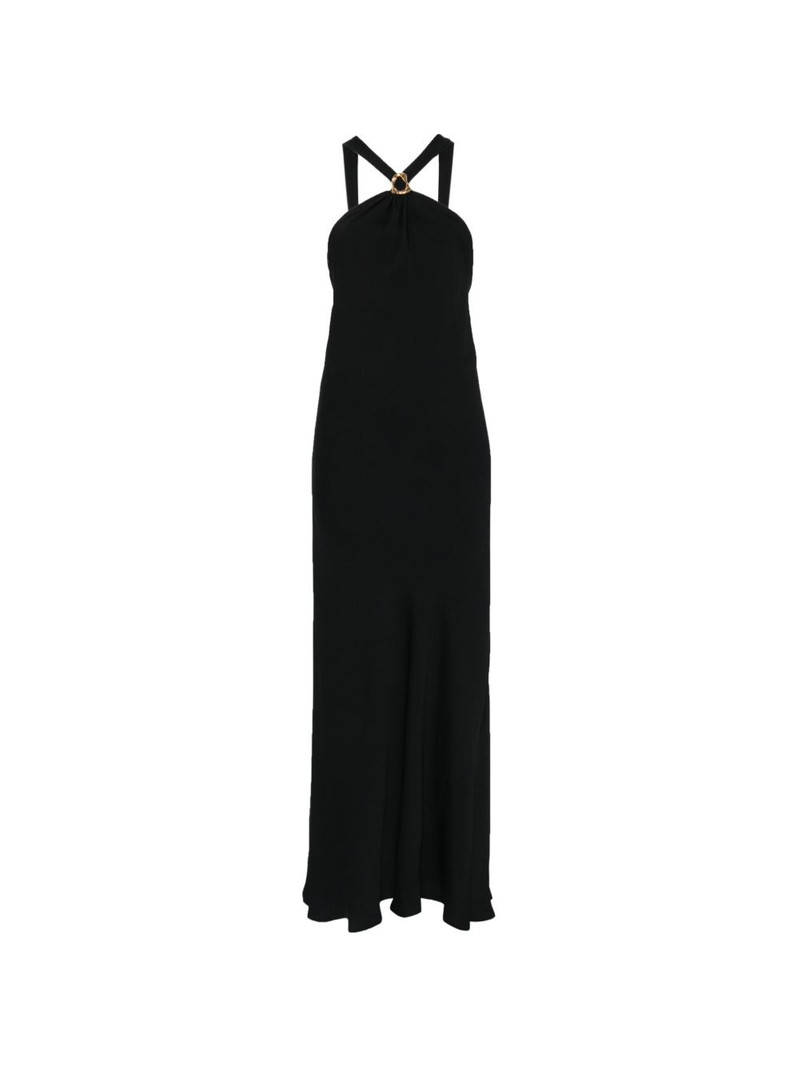 ring halterneck maxi dress 1