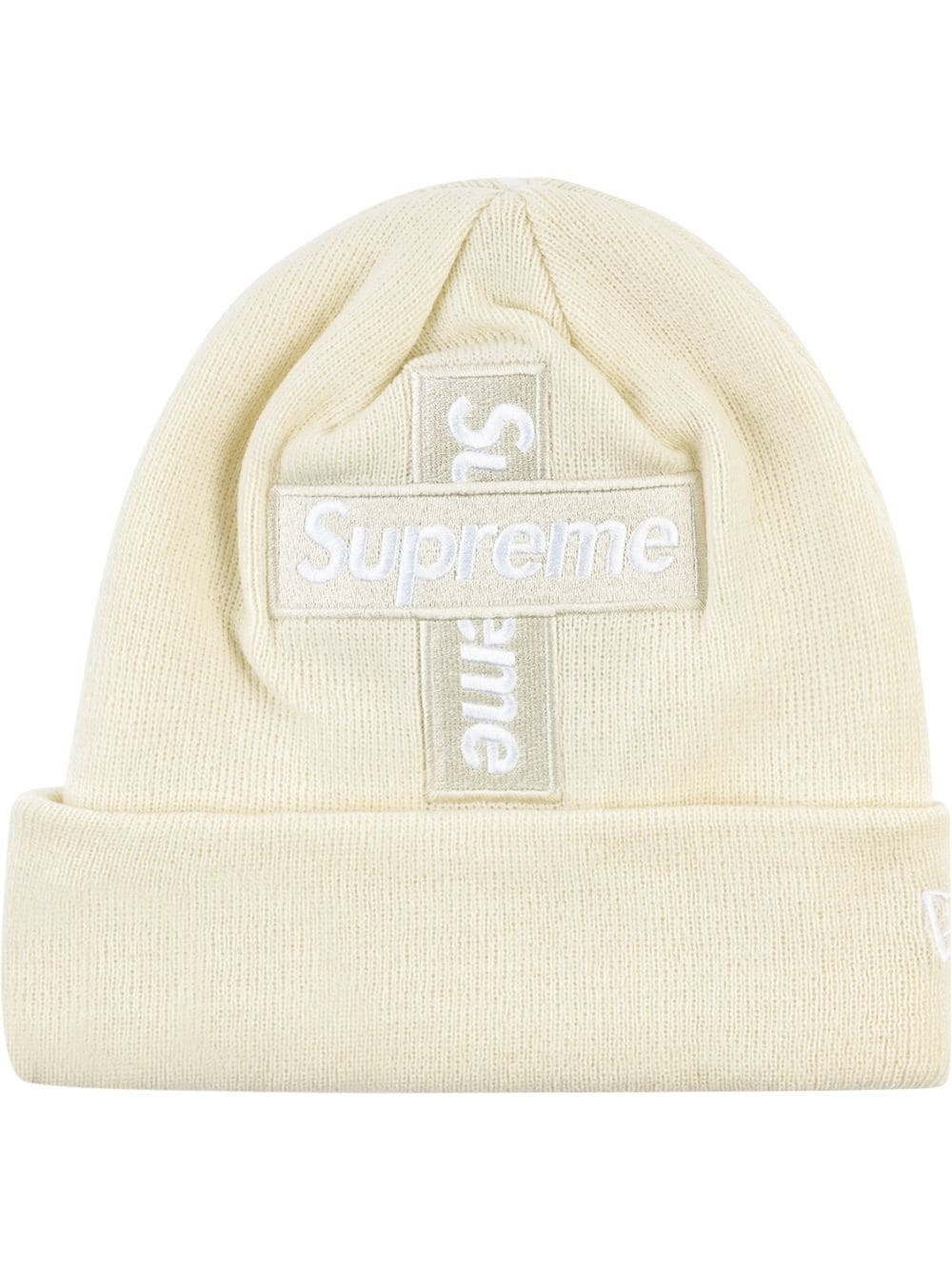 New Era Cross Box Logo beanie hat - 1