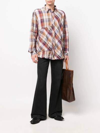 Acne Studios checked long-sleeve shirt outlook